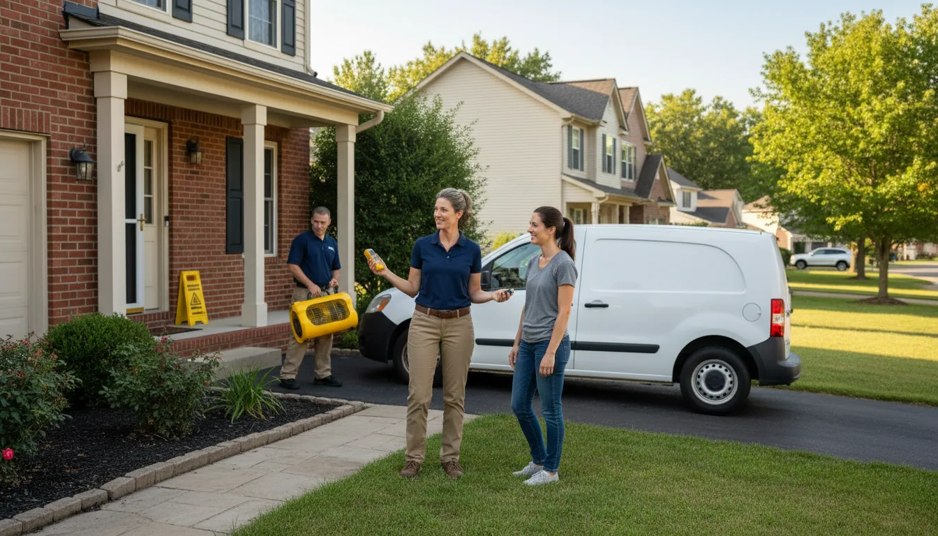 Residential water damage restoration in Calvin, LA